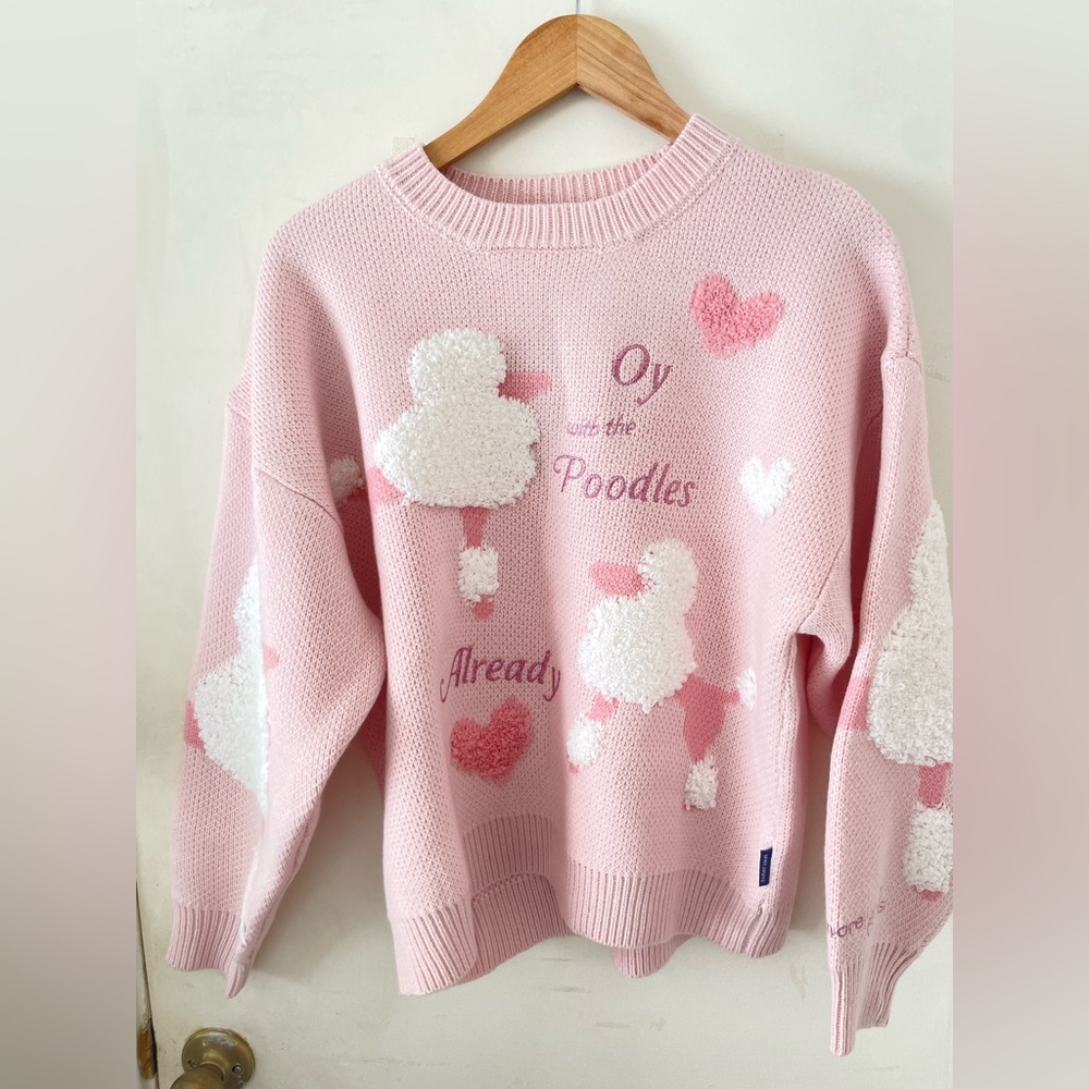 LIMITED EDITION GILMORE GIRLS “Oy with the Poodles Already” Knit Sweater Size S